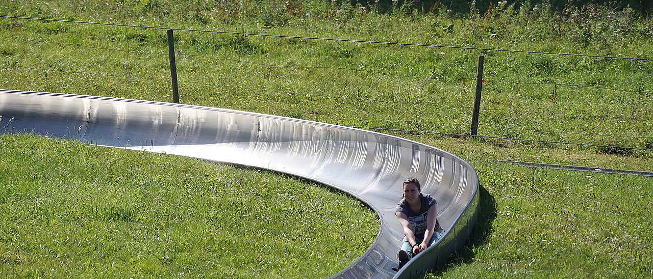 The summer luge at Tegelberg mountain