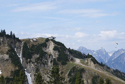 The Summit of Tegelberg Mountain with Panorama-Restaurant