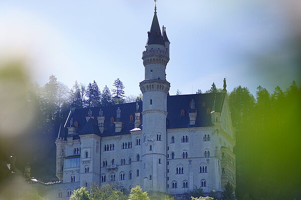The palais - the main building of the Neuschwanstein Castle in Schwangau - Bavaria