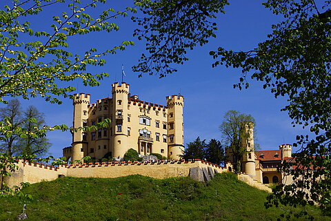 Hohenschwangau castle in Schwangau, Bavaria